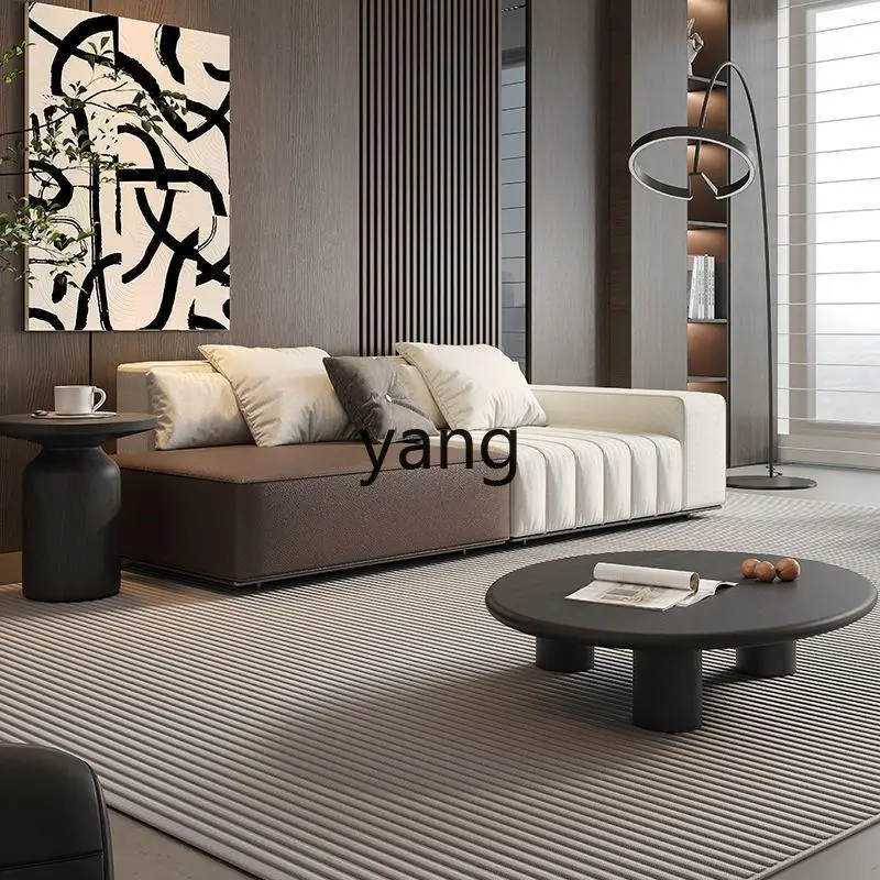 

LH piano key sofa minimalist light luxury high-end living room comfortable sofa