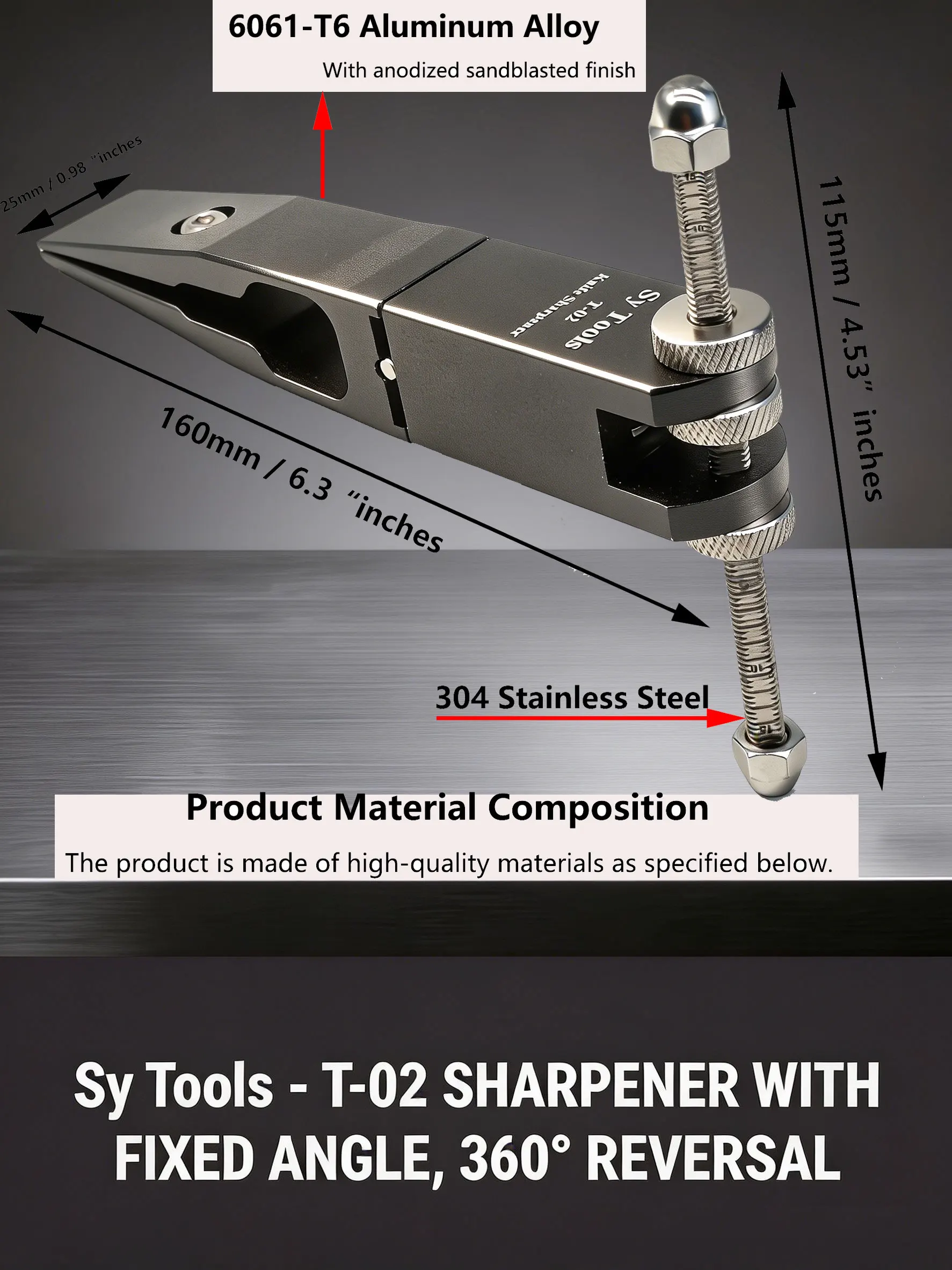 /Y-01 Universalklemme für die Befestigung von Messern in Festwinkel-Schärfsystemen Ruixin Pro/Sy Tools/Tsprof/Xarilk – Detail 16