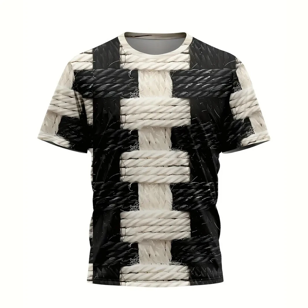 

Funny Graphic Print Men's T-shirt Summer Round Neck Casual Short Sleeve Top Male Outdoor Fashion Oversize Clothing
