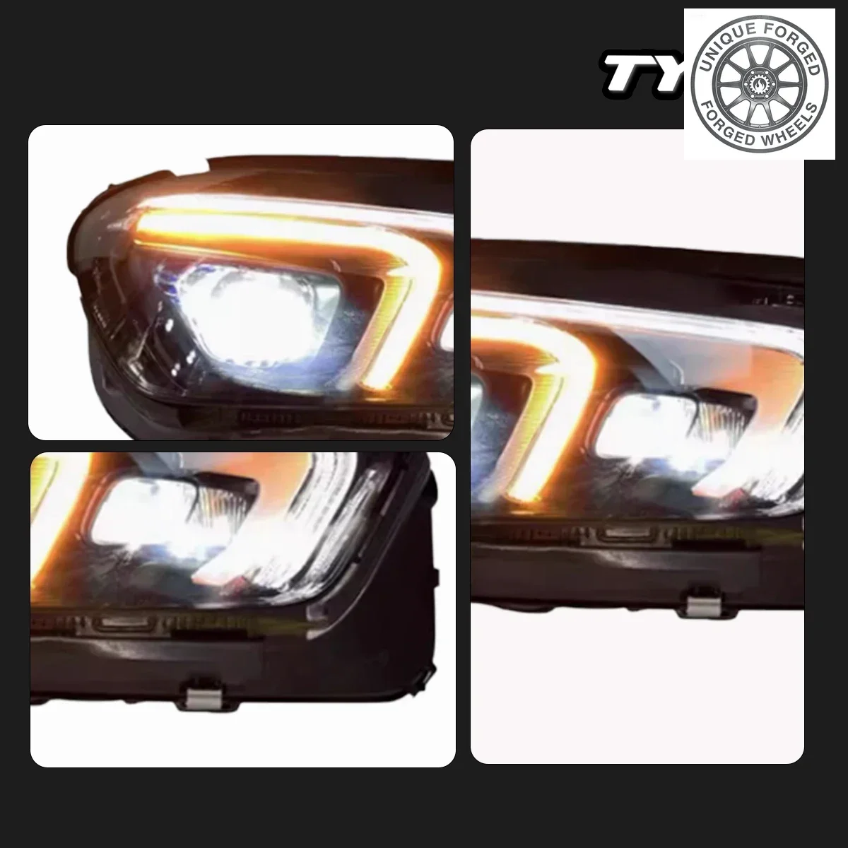 

Новые светодиодные фары BC для модификации и улучшения внешнего вида GLE W167 2019-2021 с функциями поворотников и дневных ходовых огней