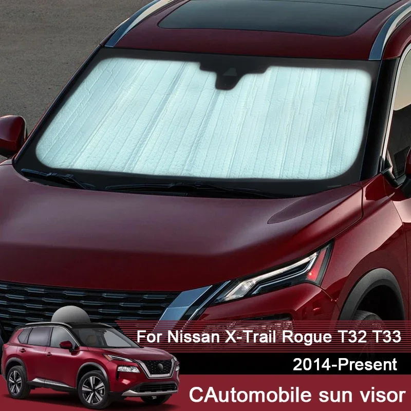 

Автомобильные солнцезащитные козырьки с УФ-защитой для Nissan X-Trail Rogue T32 T33 2014-2025, оконная занавеска, солнцезащитный козырек, лобовое стекло, автомобильный аксессуар