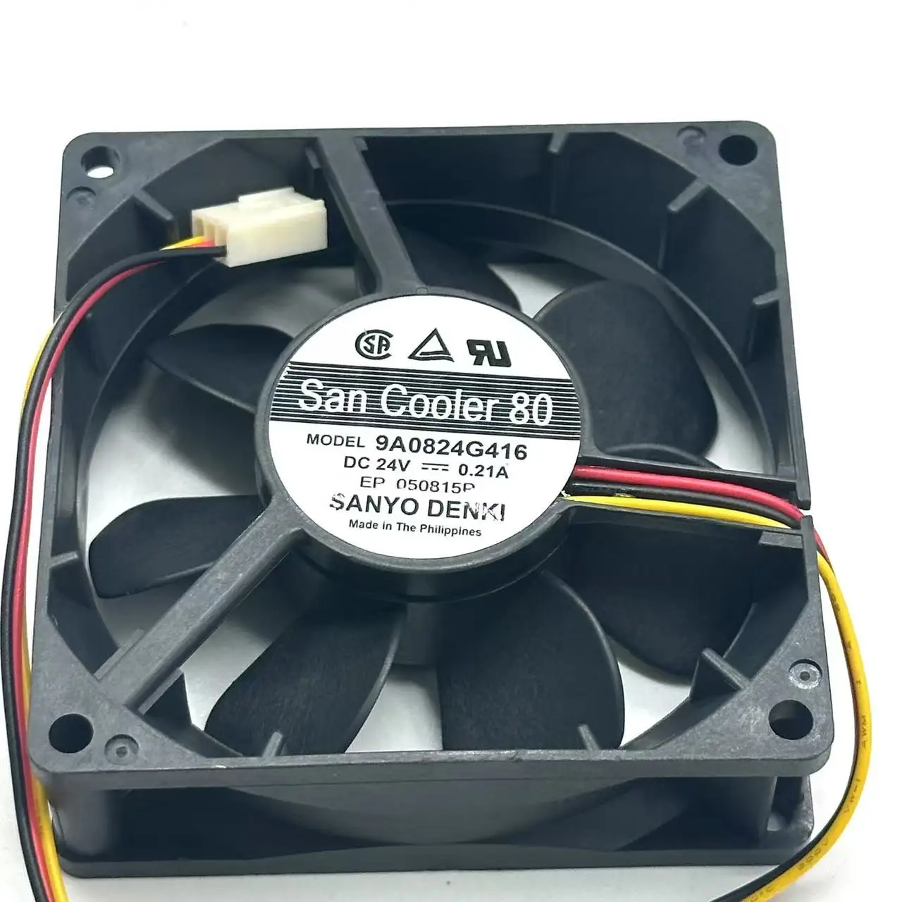

SANYO DENKI 9A0824G416 DC 24 В 0,21 А 80x80x25 мм 3-проводной охлаждающий вентилятор для сервера