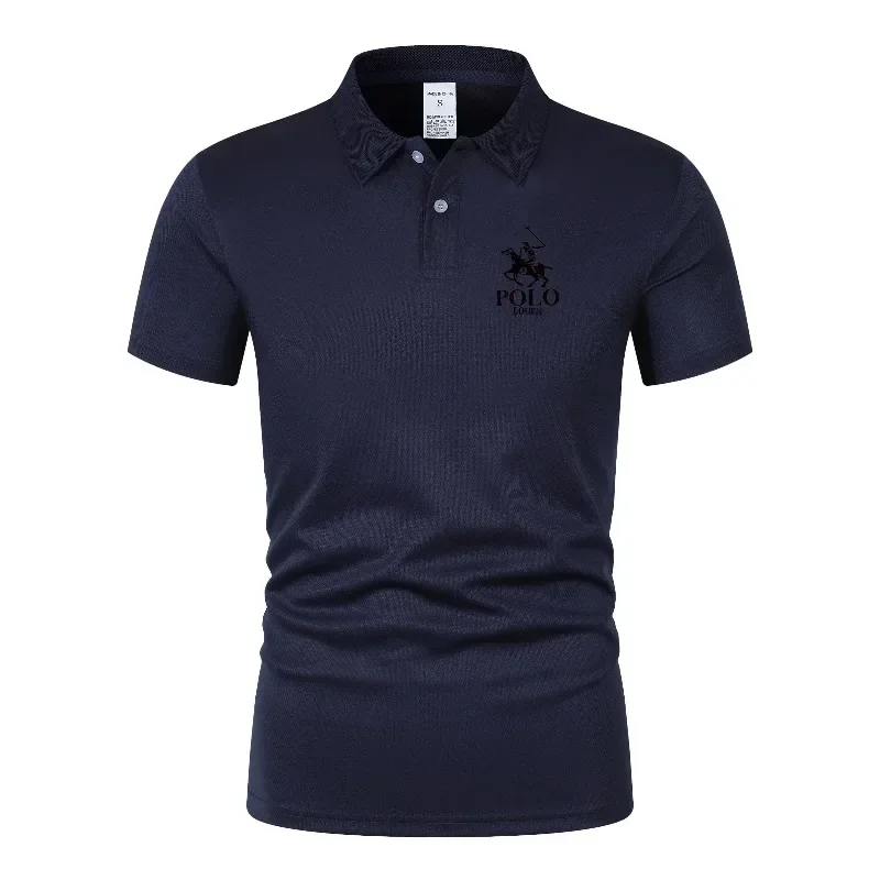 Summer Men's Home Casual Breathable Quick-drying Lightweight Sports Business Polo Shirt