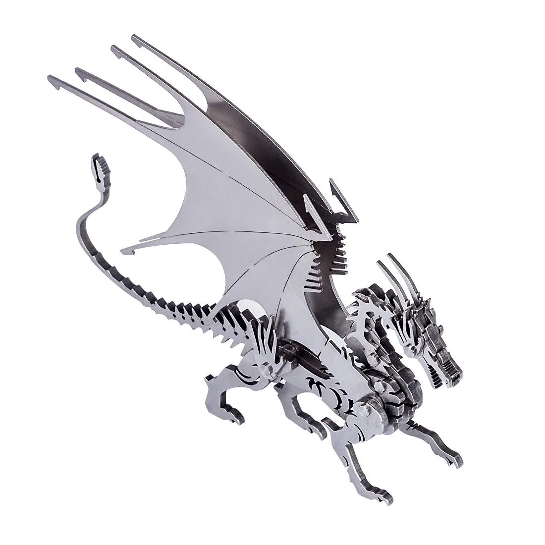 

3D DIY puzzle high quality dragon stainless steel detachable model building puzzle home office decoration creative gift