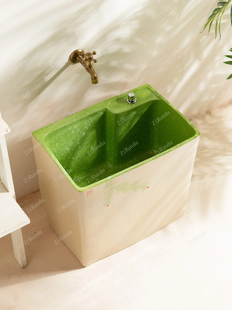 *Mop Pool Large Capacity Rectangle Washing Mop Pool Balcony Household Sink