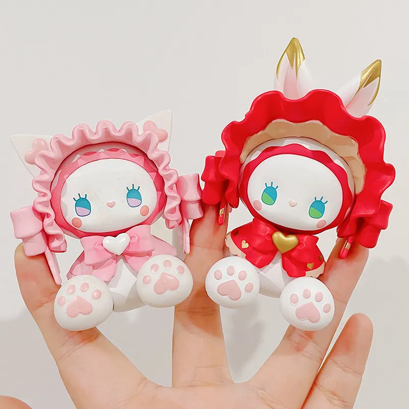 

EMMA Secret Forest Tea Party Collection Blind Box Collectible Cute Cat Action Figure Tabletop Decor Birthday Gift For Girls