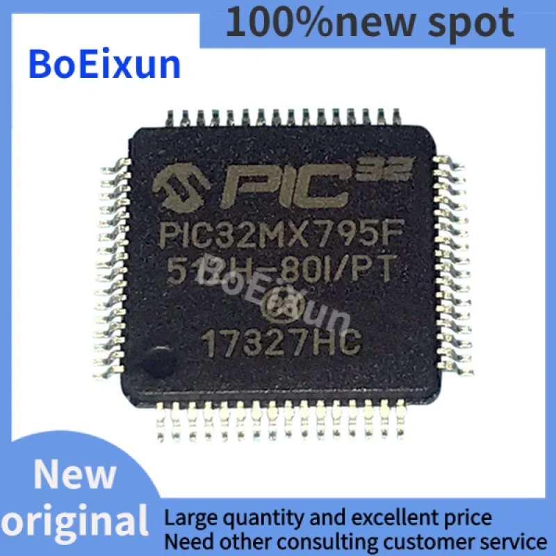 

1-100PCS PIC32MX795F512H-80I/PT TQFP64 Package QFP Microcontroller MCU-MCU Chip IC PIC32MX795F512H Brand New Original