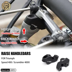For Triumph Speed 400 Speed400 Scrambler 400X Scrambler400x accesories handlebar stem 2024 Improve comfortable sitting posture