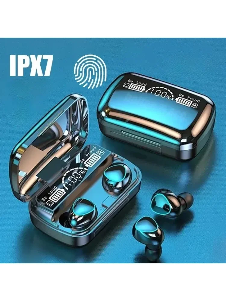 Écouteurs Bluetooth TWS, boîte de chargement 2500mAh, écouteurs sans fil avec Microphone, oreillettes stéréo 9D, étanches, pour sport