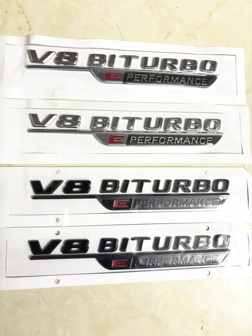 

2024 lettering badge for S63, SL63s GT63 logo V8 BITURBO E PERFORMANCE car logo side skirt side decal modification sticker