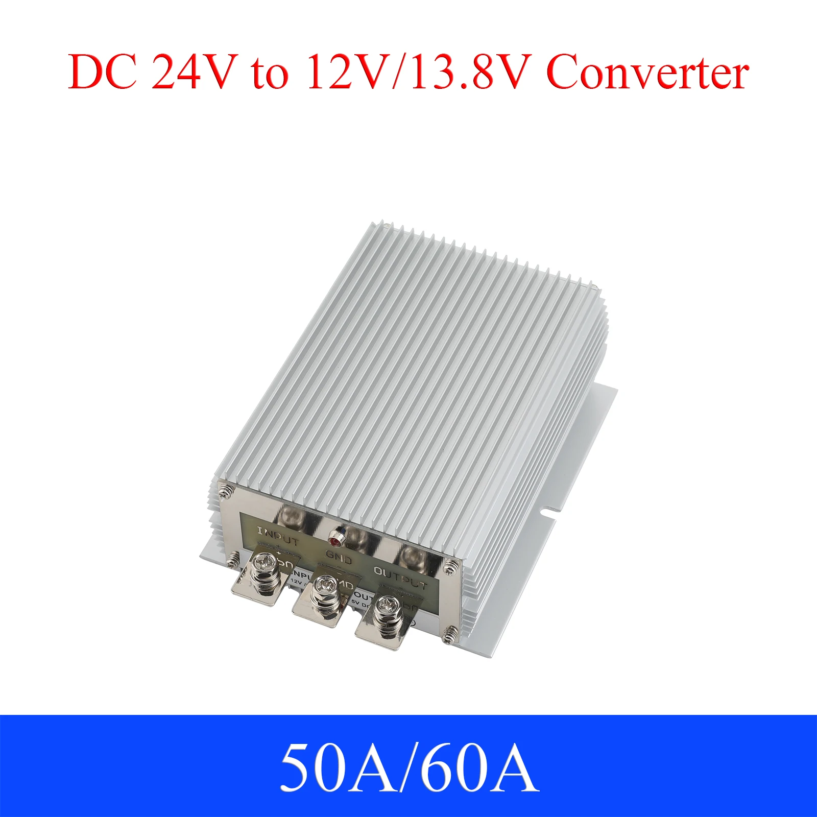 

DC 24V to 12V/13.8V Power Converter50A 60A Auto Buck Regulator Step Down Voltage Supply Module For Car