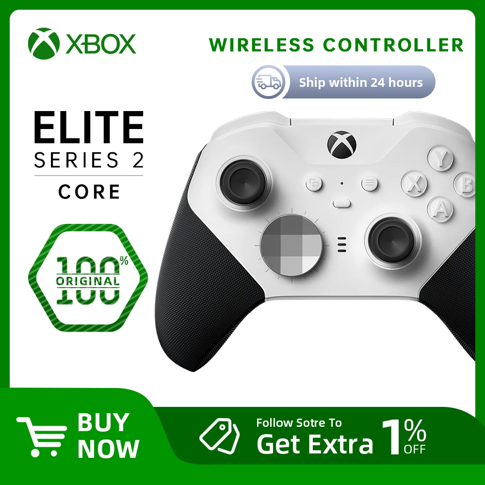 مُقيّم شامل لـ Microsoft Xbox Elite Wireless Controller Series 2 Core – الأبيض، الأحمر، الأزرق: لماذا يُعدّ الخيار المثالي لمحترفي الألعاب؟