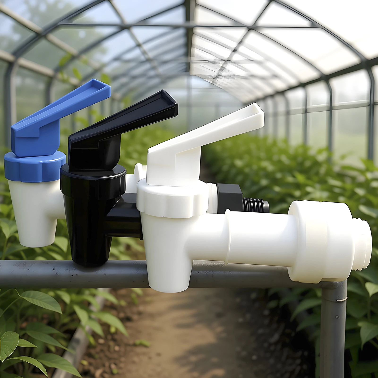 2Pcs/Lot Plant greenhouse nutrient solution faucet with a diameter of 18mm and 2Pcs waterproof gaskets
