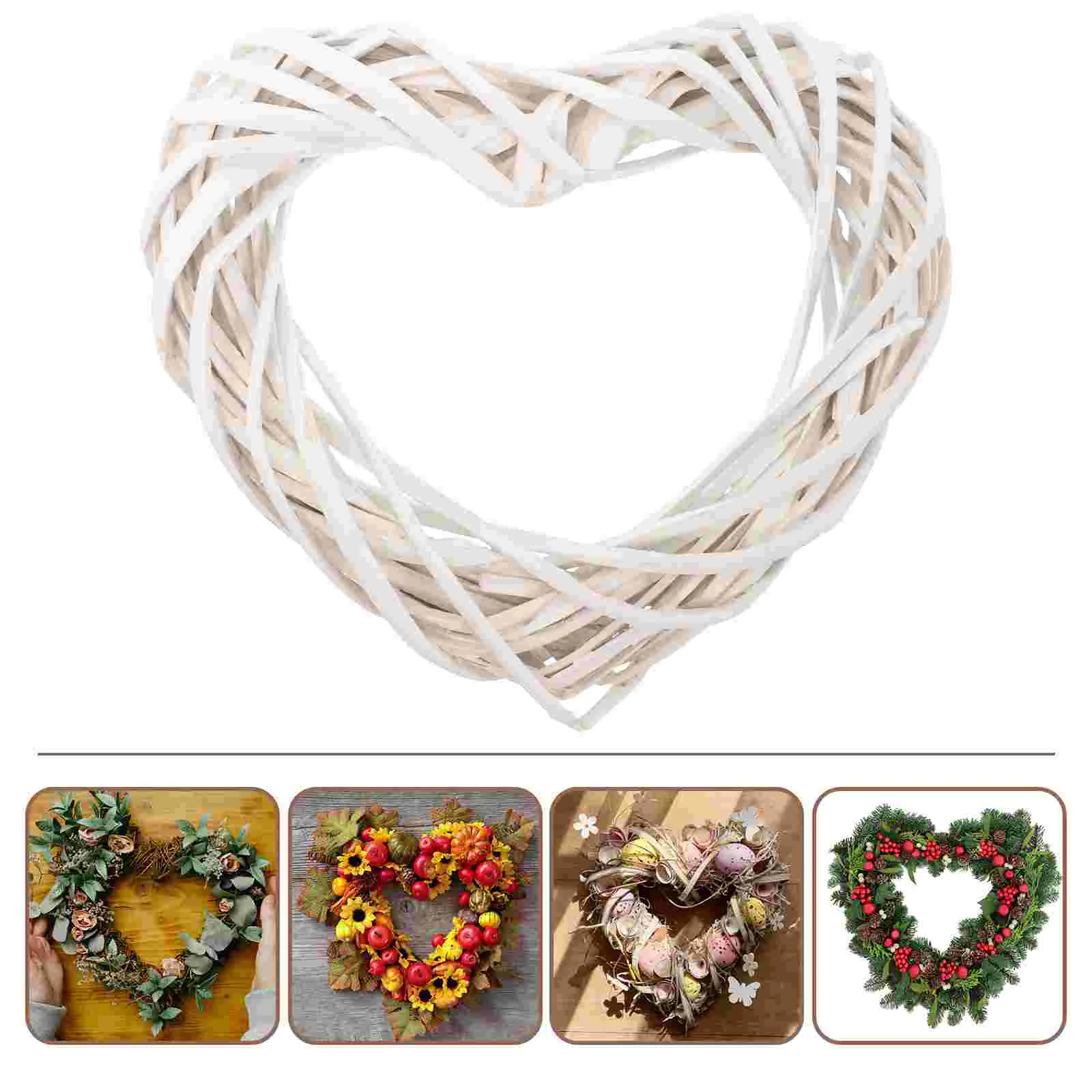 Wreath Frame DIY Rings Accessory Rattan For Craft Candelabras Wall Hanging Boho Halloween Decor Garland Straw Materials