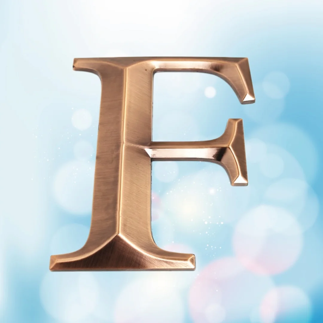 

Height 15cm Plastic Letter F Door Plate