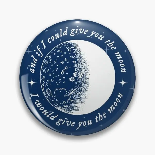 Moon Song Phoebe Bridgers Navy Blue Soft Button Pin Collar Cute Creative Women Brooch Funny Fashion Lapel Pin Clothes Hat Metal
