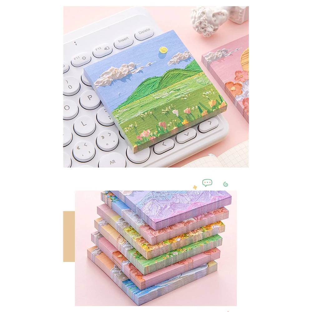 Notes Paper Convenient Hand Account Oil Painting Stationery Stickers