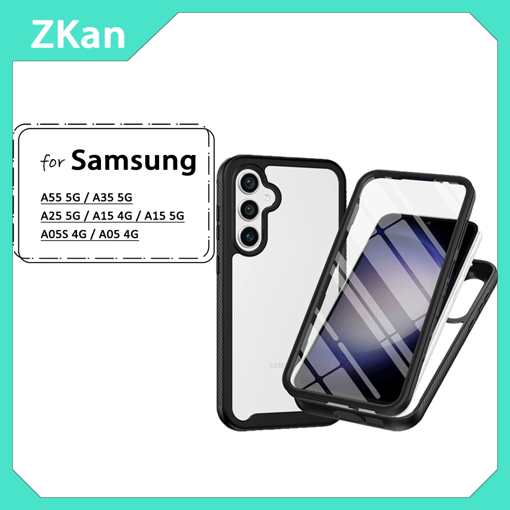 ZKan for Sansung A73  A55 A53  A35 A25 A15 A05S A54 A34 A33 A24 A23  A14 A13 A04S A04E A04 A02 4G 5G Phone Case Screen saver