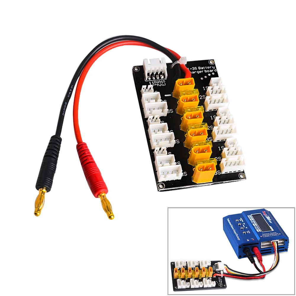 XT30 Plug 1S-3S XT60 Plug 3S-4SLipo Battery Parallel Charge Board For IMAX B6 Charger for RC Model Battery