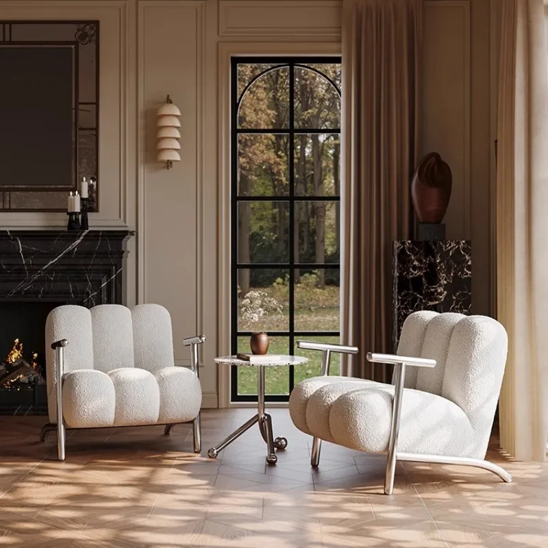 

Nordic Elbow Support Chairs Living Room Luxury Banquet Reading Comfy Chairs Modern Design Muebles De La Sala Rome Furniture