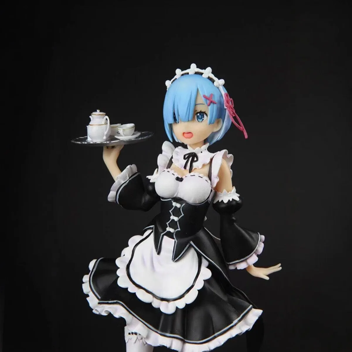 21cm Re:Zero Rem & Ram Maid Ver. Anime Figure - Twin Statue Set, Fans Collection, Desktop Decoration Ornament Toy