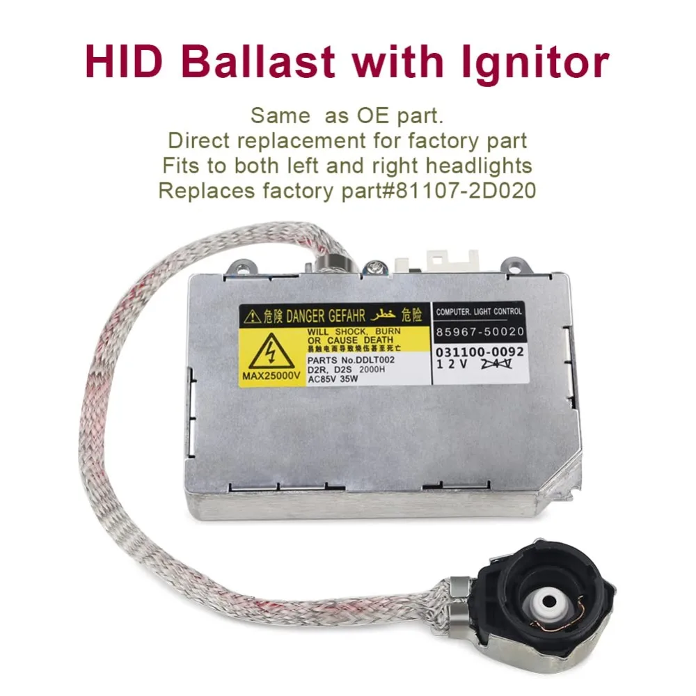 D2S D2R Xenon HID Headlight Ballast Control Unit Module ECU 85967-50020 DDLT002 85967-30050 For Lexus RX300 RX330 RX350 RX400