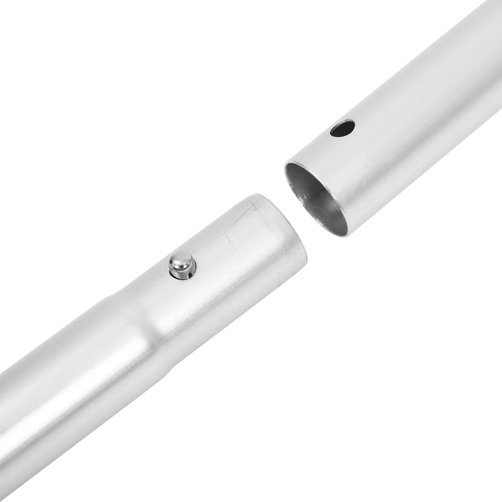 1Set 4-Section Adjustable Stainless Steel Mop Handle Extension Rod for Floor Cleaning Universal Replacement Mop Pole