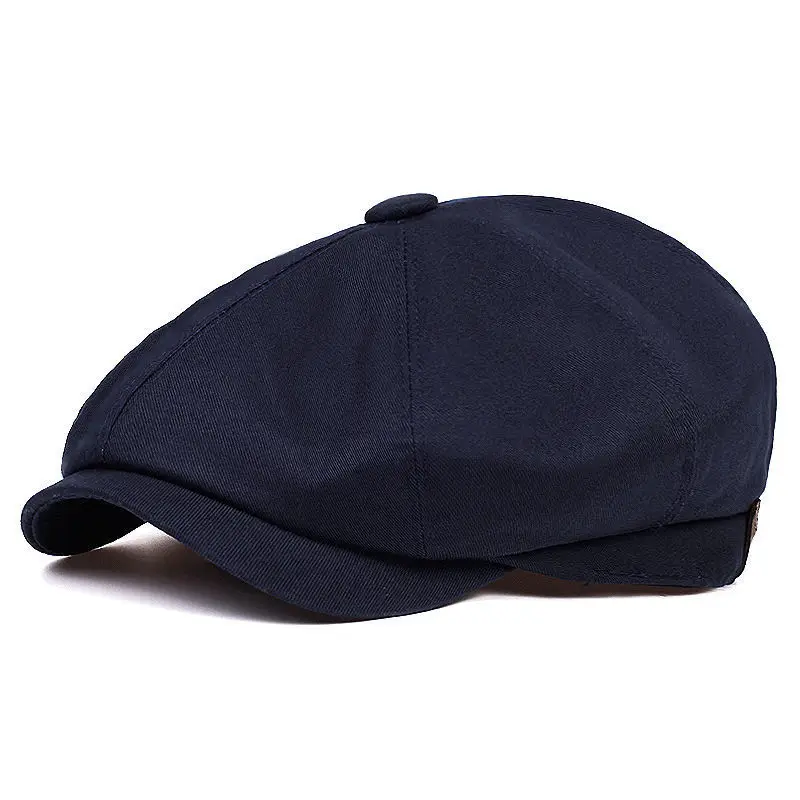 Newsboy Hats for Men Flat Cap Cotton Adjustable Breathable Irish Cabbie Ivy Driving Hunting Hat