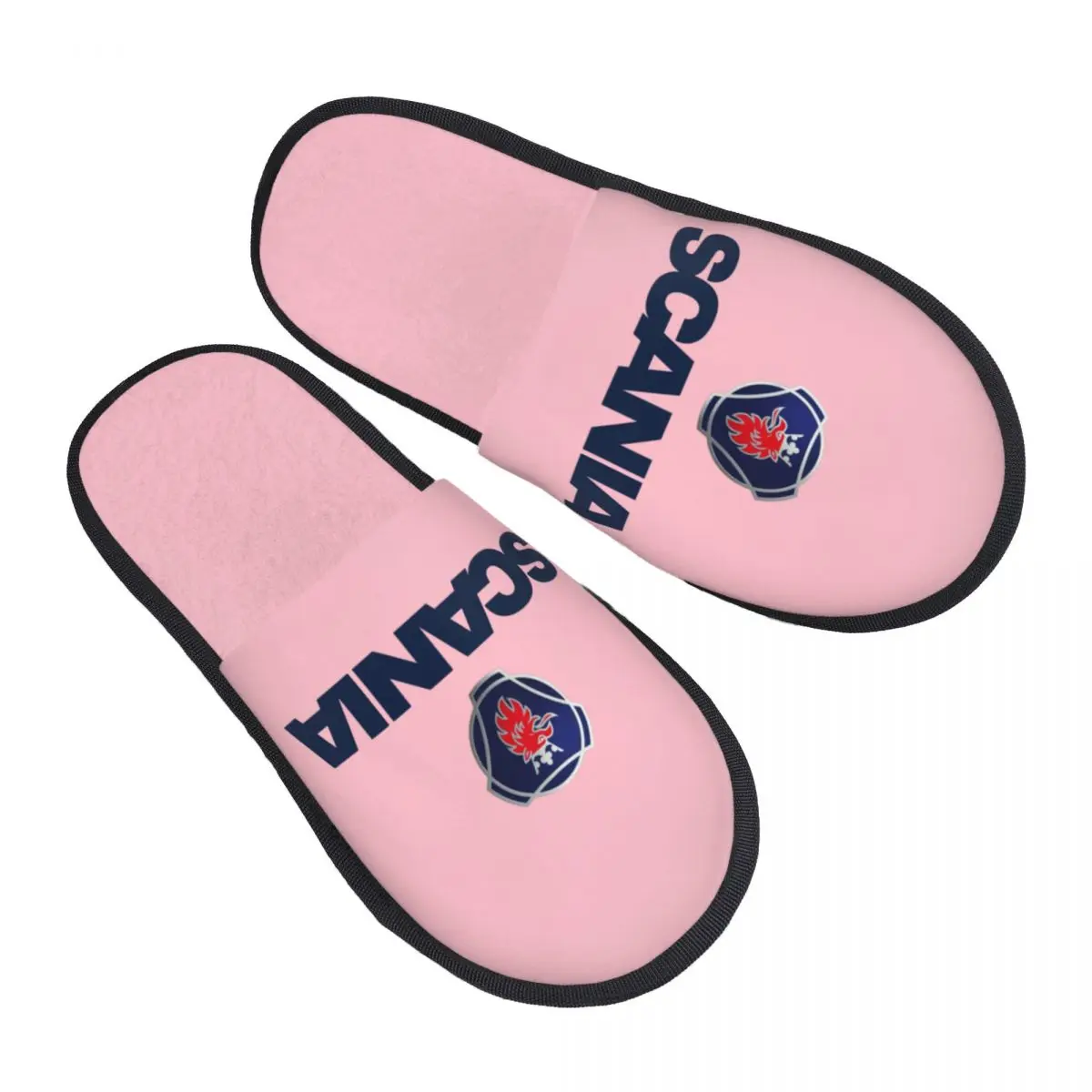 Custom Swedish Saabs Scanias Guest Slippers for Bedroom Women Automobile Trucks House Slipper