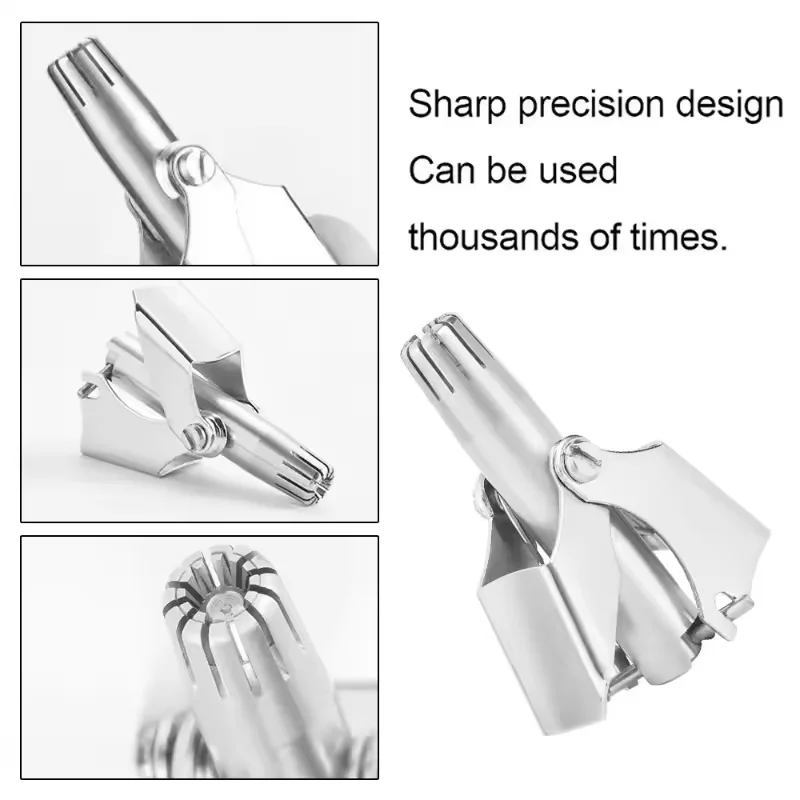 Триммер для волос в носу, 1 шт., мужской ручной триммер для волос в носу из нержавеющей стали, машинка для стрижки волос в носу, маленькие ножницы с круглой головкой, женские ноздры