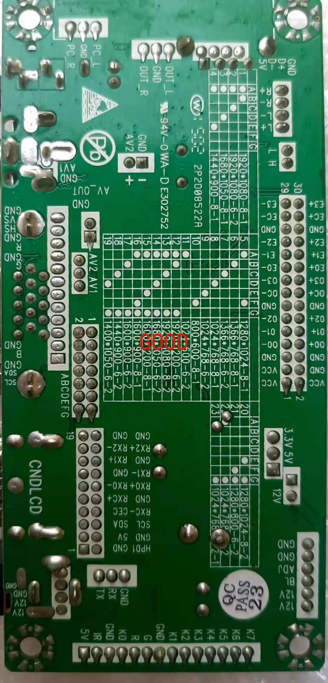 الأصلي Lehua A. VST29.01B لوحة للقيادة AV مجلس ، آلة الإعلان اللوحة الرئيسية مراقب AVX9-CZ V2.1