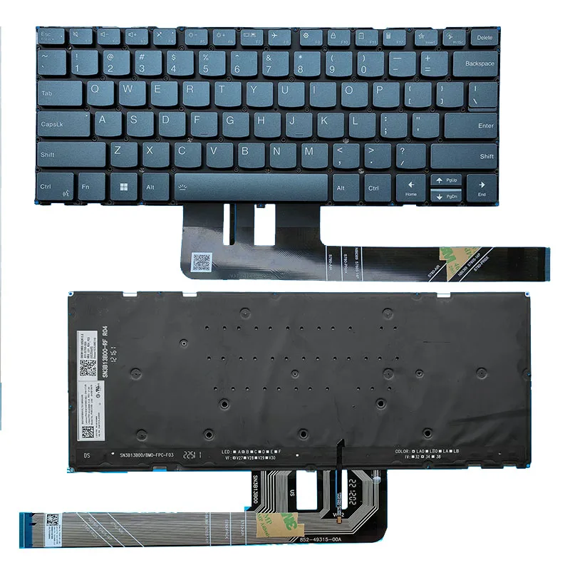 New US Backlight Backlit Keyboard For Lenovo Yoga Pro7 14ARP8 Yoga Pro14s IRH8 APH8