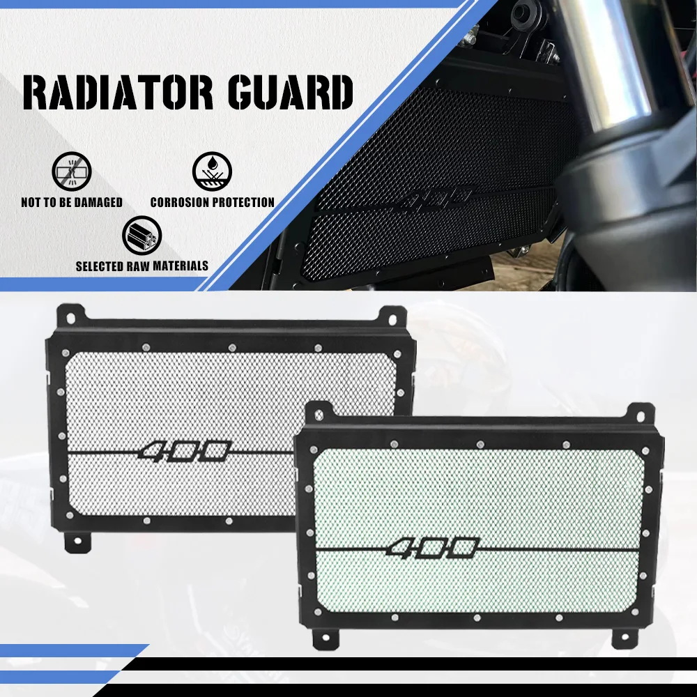 

For Kawasaki Z400 Z 400 NINJA400 NINJA 400 Engine Radiator Grille Guard Cover Protector Radiator Bezel Grille Guard Cover 18-23