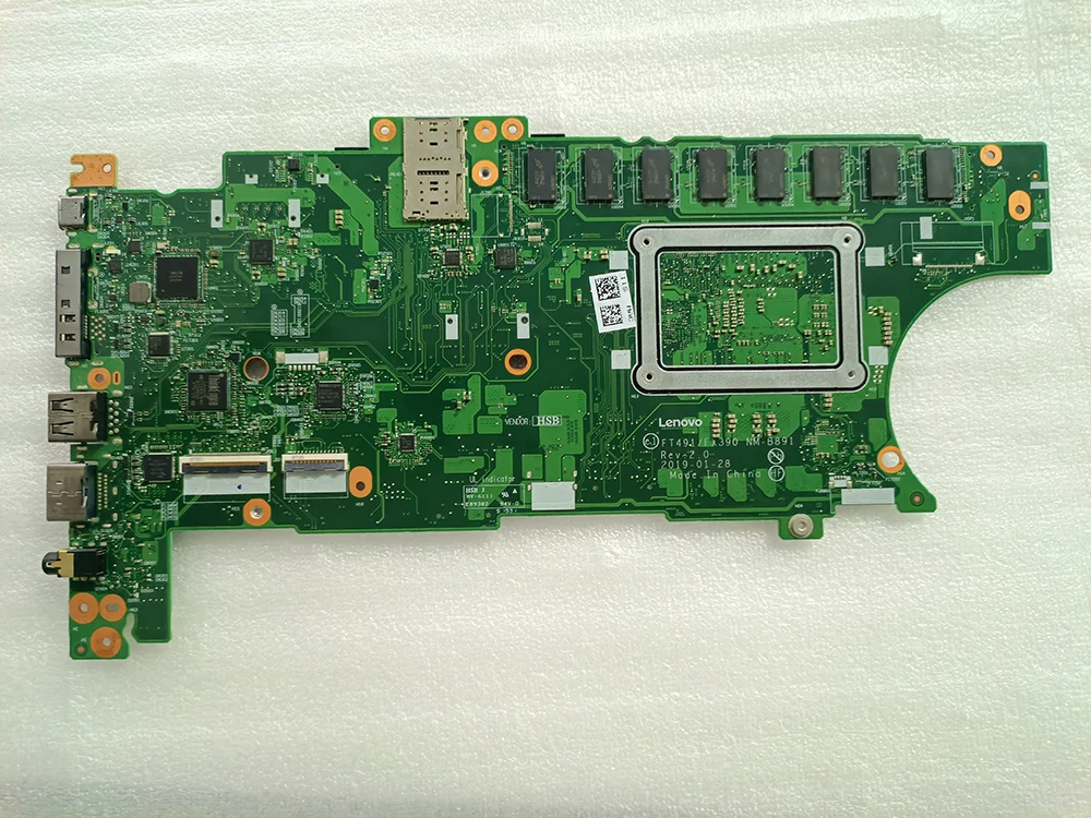 Imagem -05 - Laptop Motherboard para Lenovo Thinkpad X390 T490s Nm-b891 i5 i7 Cpu 8ª Geração 16gb 8gb Ram 100 Testado ok