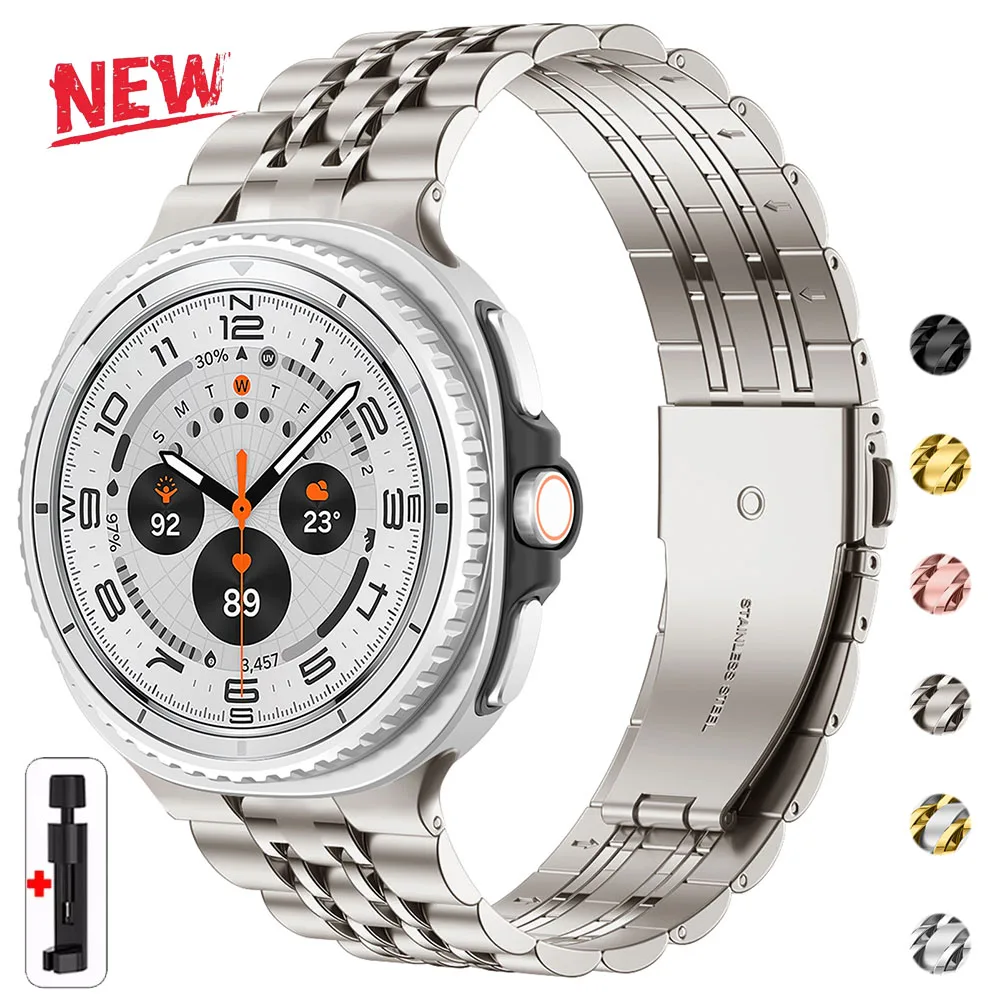

Ремешки из нержавеющей стали для Samsung Galaxy watch 8/8 classic 40 мм 44 мм 46 мм Металлический браслет на запястье correa Galaxy watch 8 Bands