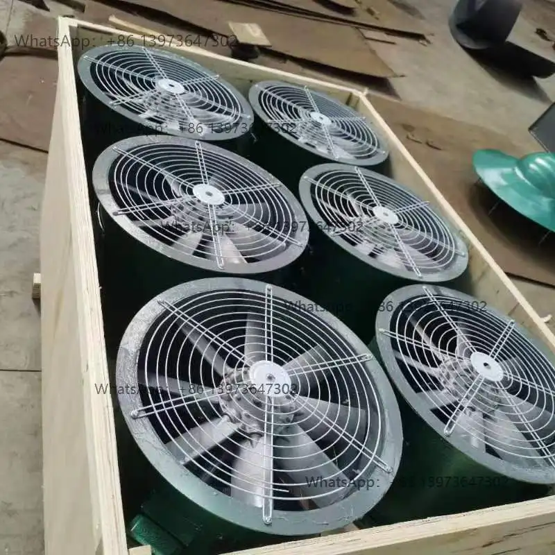 Powerful Industrial Kitchen 220V380V Cylindrical Pipe Axial Flow Fan