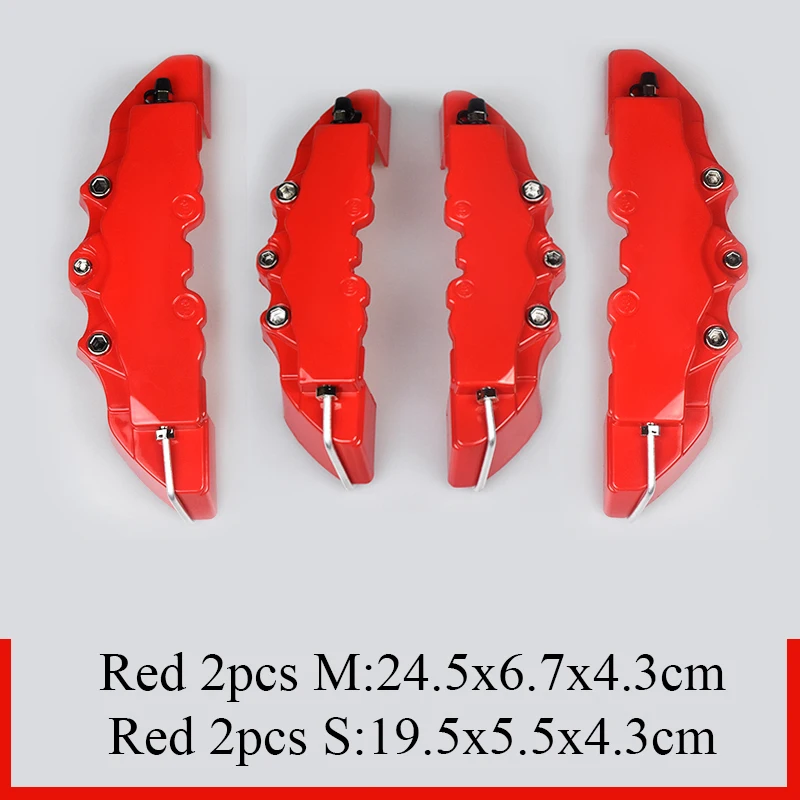 4Pcs 3D ABS Car Brake Caliper Cover Brake Disc Protective Shell For Skoda Volvo Ford Cadillac Chevrolet Honda Toyota Suzuki