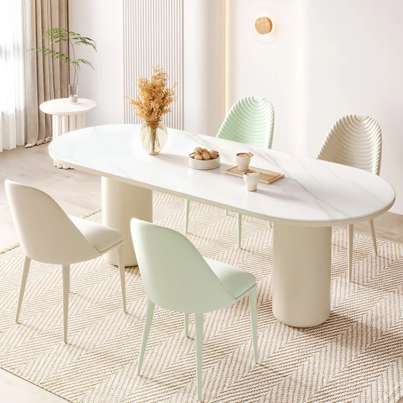 Xk Dining Table and Chair Network Celebrity Family Slate Modern Minimalism Dining Table Stool