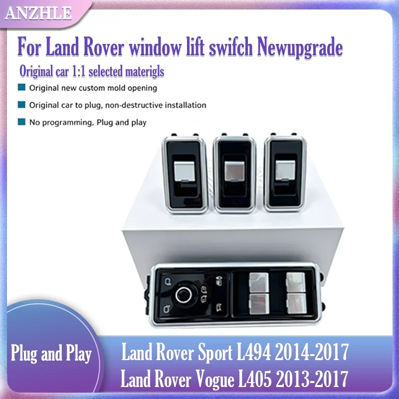 ANZHLE  For Range Rover Vogue L405 Sport L494 2013-2017 Plug And Play Window Switch Lifting Control