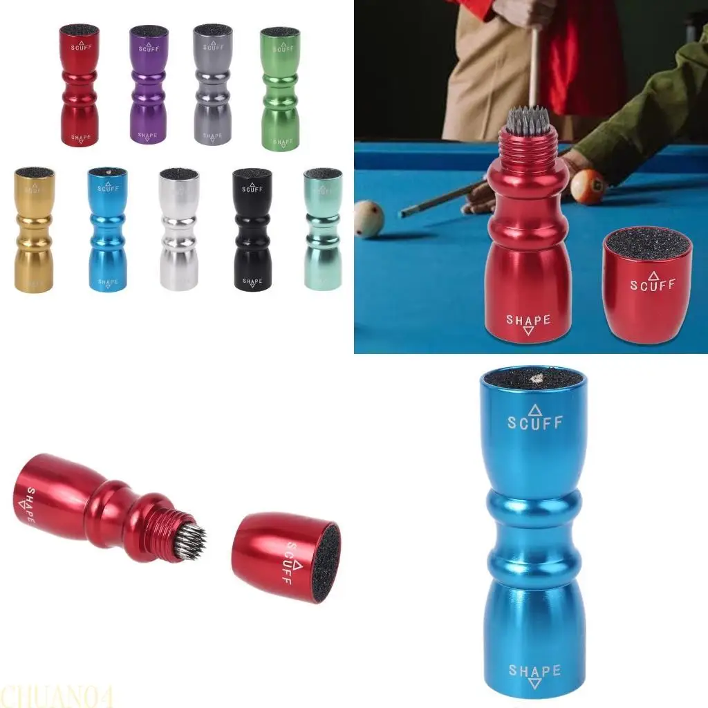 

A1A2 3 in 1 Drum Shape Snooker Pool Cue Tip Tool Shaper Scuffer Aerator Billiards Stick Pricker