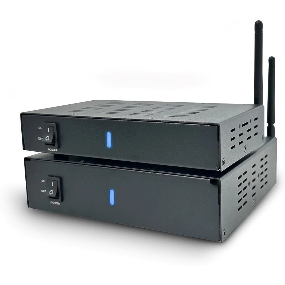 

New upgrade WSA-5RP-PLUS Wireless Surround Sound Rear Speakers Kit w/2x100W Amplifier Built-in (Metal Chassis Design)