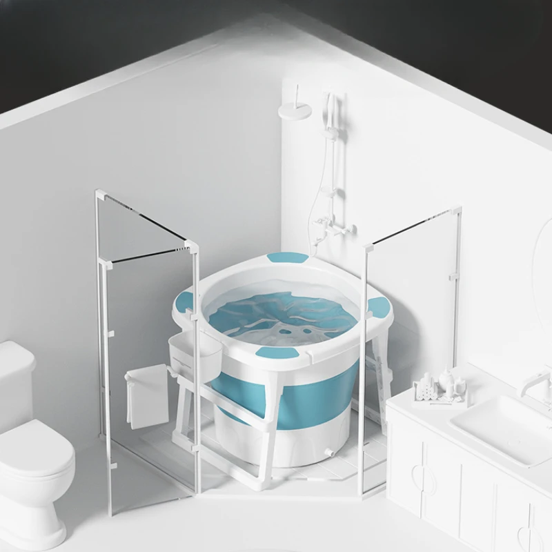 

Spa Large Swimming Water Container Foldable Foot Bath Bucket Home Adult Plastic Buckets Banheira De Gelo Portable Cubeteras