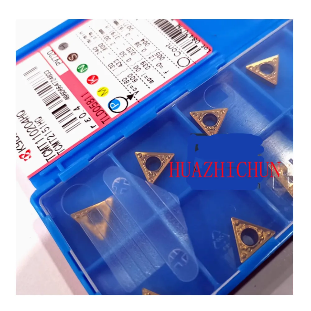 

HUAZHICHUN TCMT110202HQ PV720 Carbide inserts External turning tool Steel processing Turning inserts