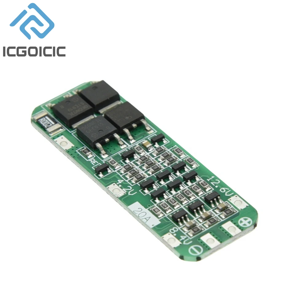 Carte de protection du chargeur de batterie au lithium 18650, technologie de protection de charge cellulaire, 3S, 20A, Eddie ion, PCB, BMS, 11.1V,