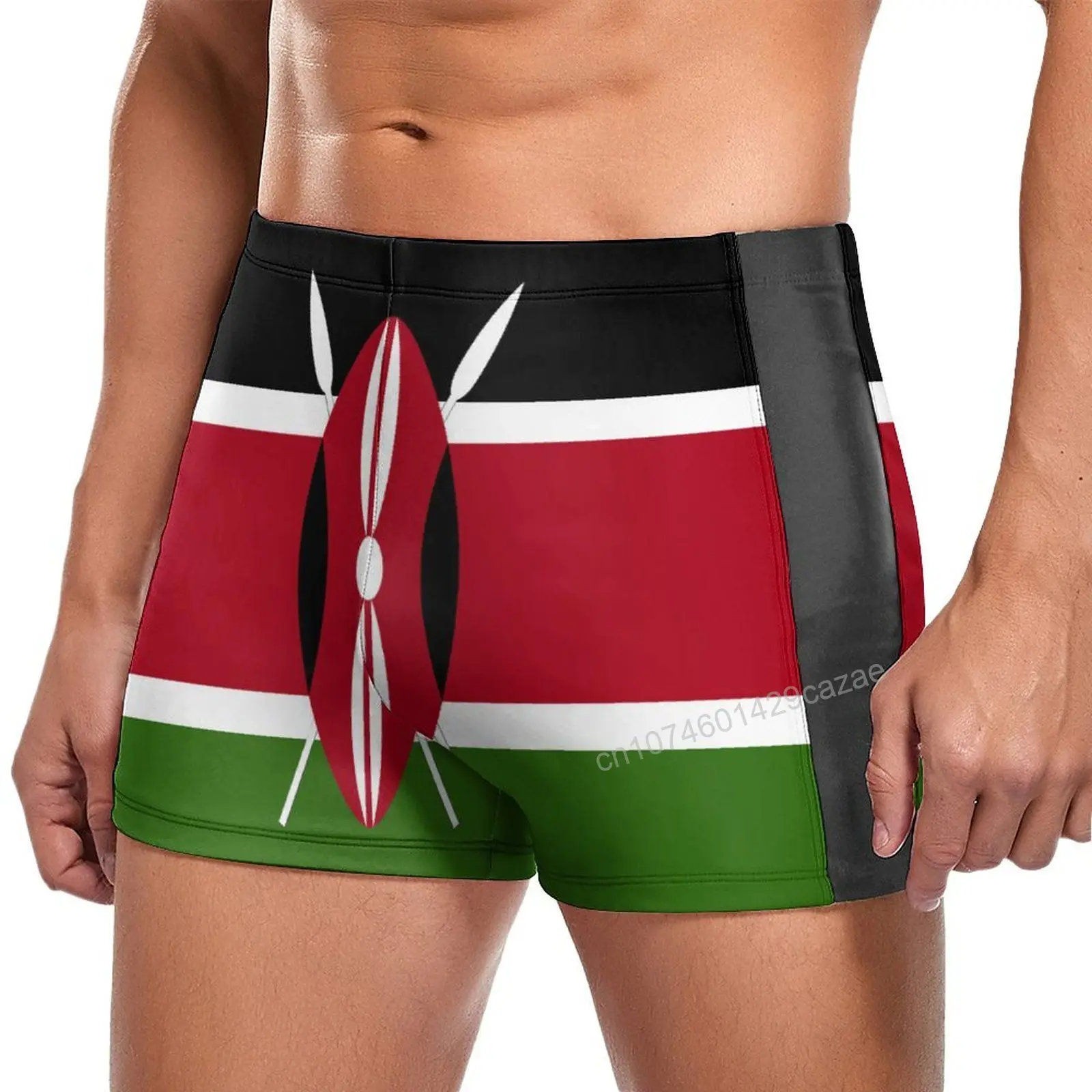 Swimming Trunks Kenya Flag Quick Dry Shorts For Men Swim Beach Short Summer Gift