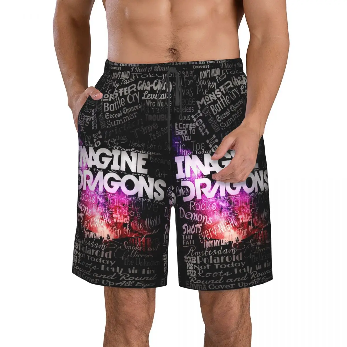

Imagine Dragons Trunks Beach Board Shorts Casual Quick Dry Swim Summer Men Pants