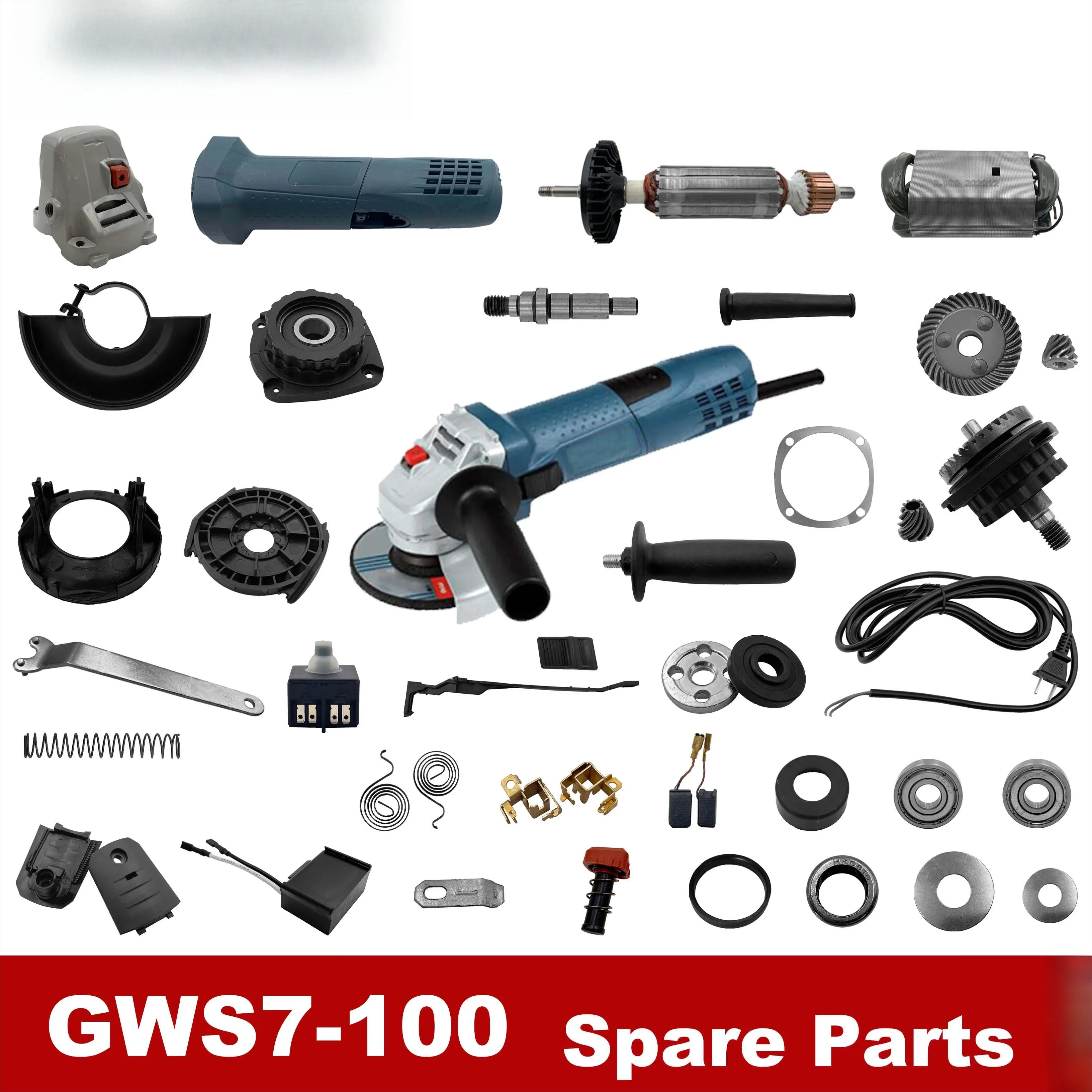 Amoladora angular GWS7-100/GWS7-125 A05 piezas de repuesto de engranaje cónico y engranaje de corona