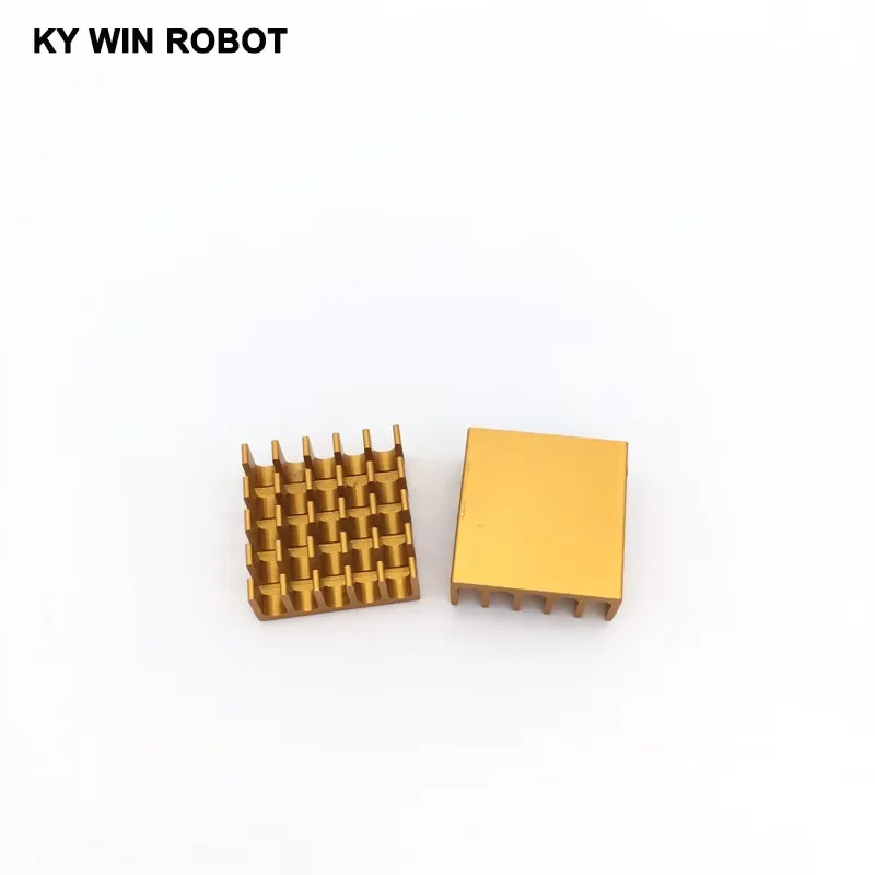 5 個 22 × 22 × 10 ミリメートルアルミヒートシンク IC RAM CPU ヒートシンクラジエーター 22*22*10 ミリメートル