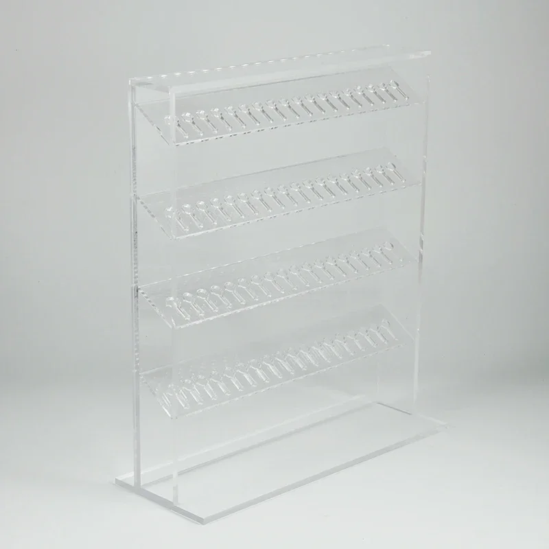 1Pcs Clear Acrylic 72Holes 4Layers Strong Display Stand Earring Belly Button Ring Lip Tongue Body Piercing Jewelry Solid Stand