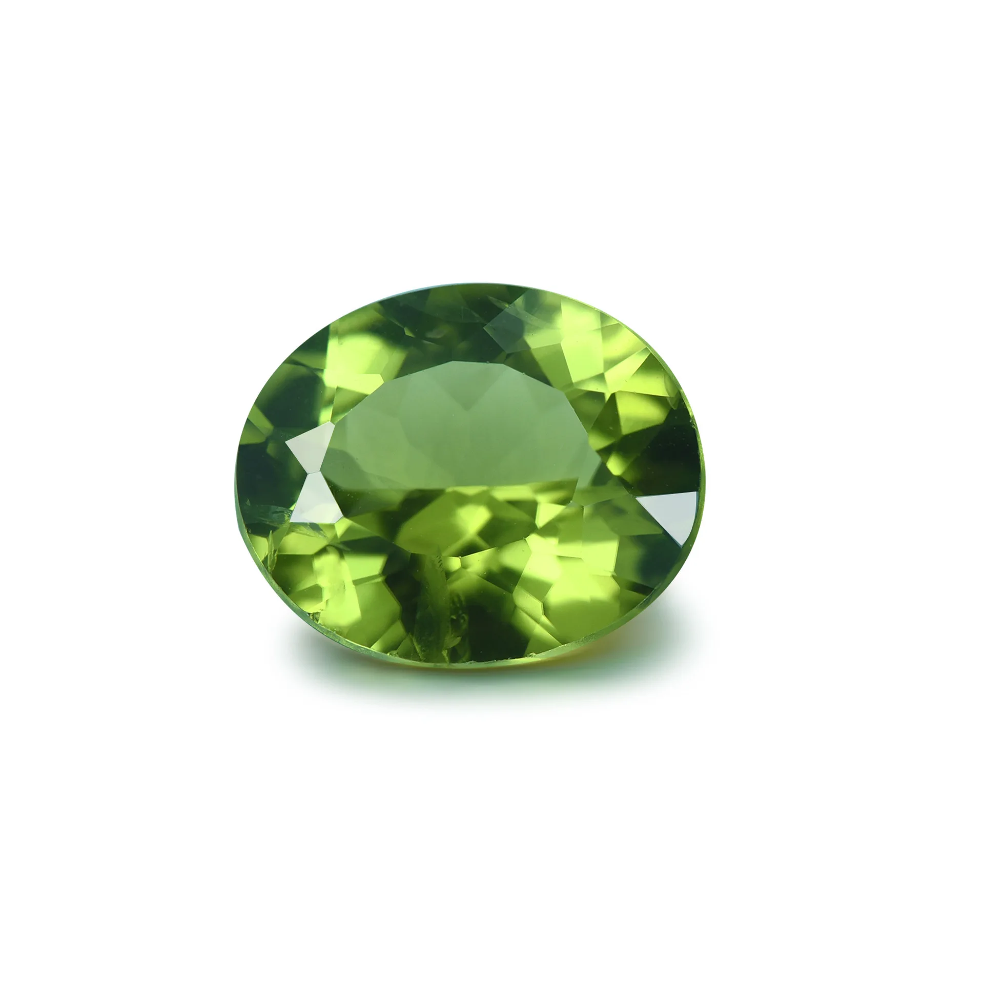 

In Stock Low Price Natural Semi-Precious Gem Stone Crystal Peridot Customized